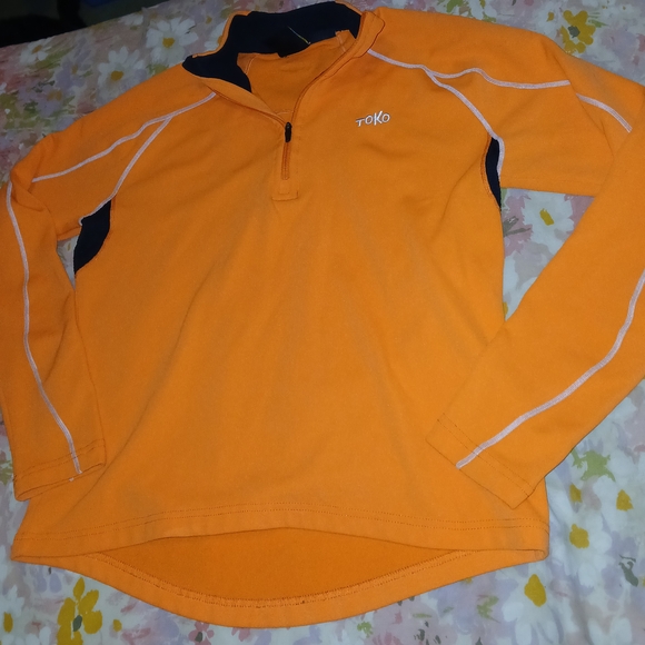 Women's Toko By Mammut 1/4 Zip Orange Pullover Sweatshirt Medium - Picture 3 of 8